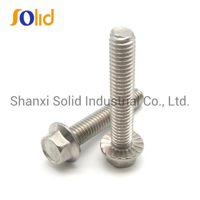 DIN933 Stainless Steel Hex Head Flanged Bolts M3-M56