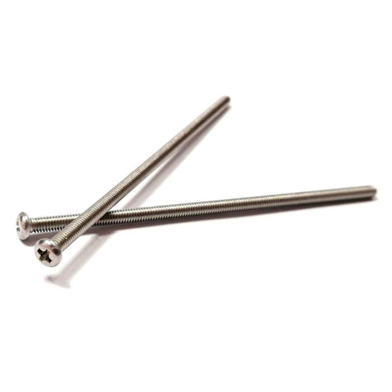 Long Stainless Steel Cross Recessed Pan Head Phillips Machine Screws