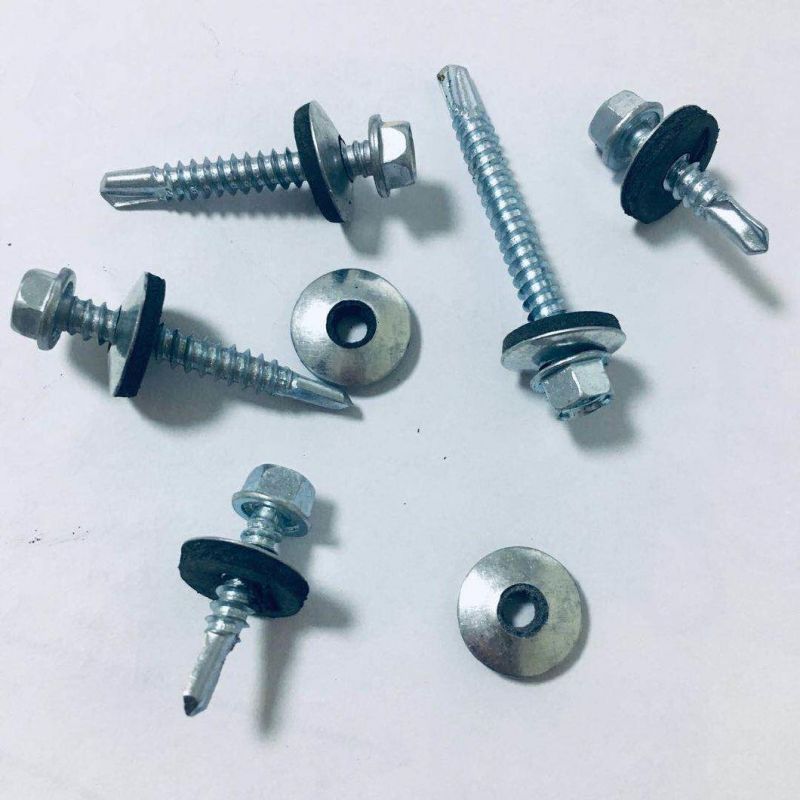 Zinc Plated Hex Head Self Drilling Screw
