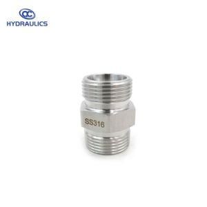 Metric Male Tube Fittings Stainless Steel DIN2353 Straight Union Adapter