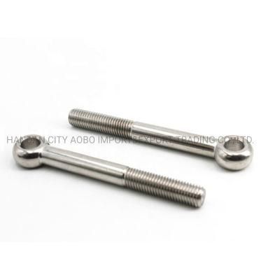 M10*100 DIN444 Long Shank Welded Forged Hook Eye Bolts