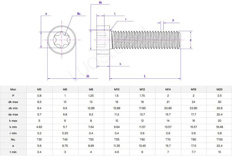 China Factory SS304 SS316 DIN912 High Quality Torx Socket Round Head Cap Bolts Spindle Motor Mount Bolt Hexagon Socket Bolt Inside Hexagonal Bolt