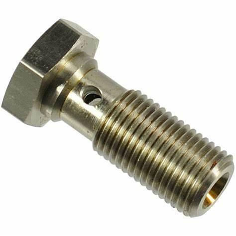 High Quality CNC Machined Custom Aluminium Metric M12X1.25 Banjo Bolt