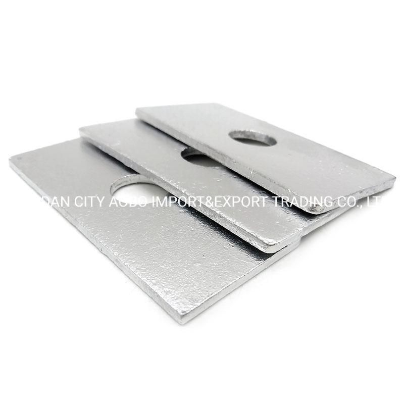 Customized 304 Stainless Steel Round and Square Chamfer Flat Washer
