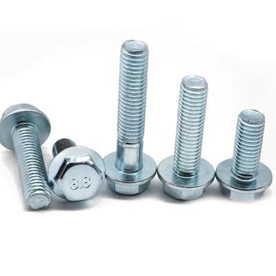 Carbon Steel M6 M8 M10 10.9 Grade Outer Hexagonal Flange Bolt