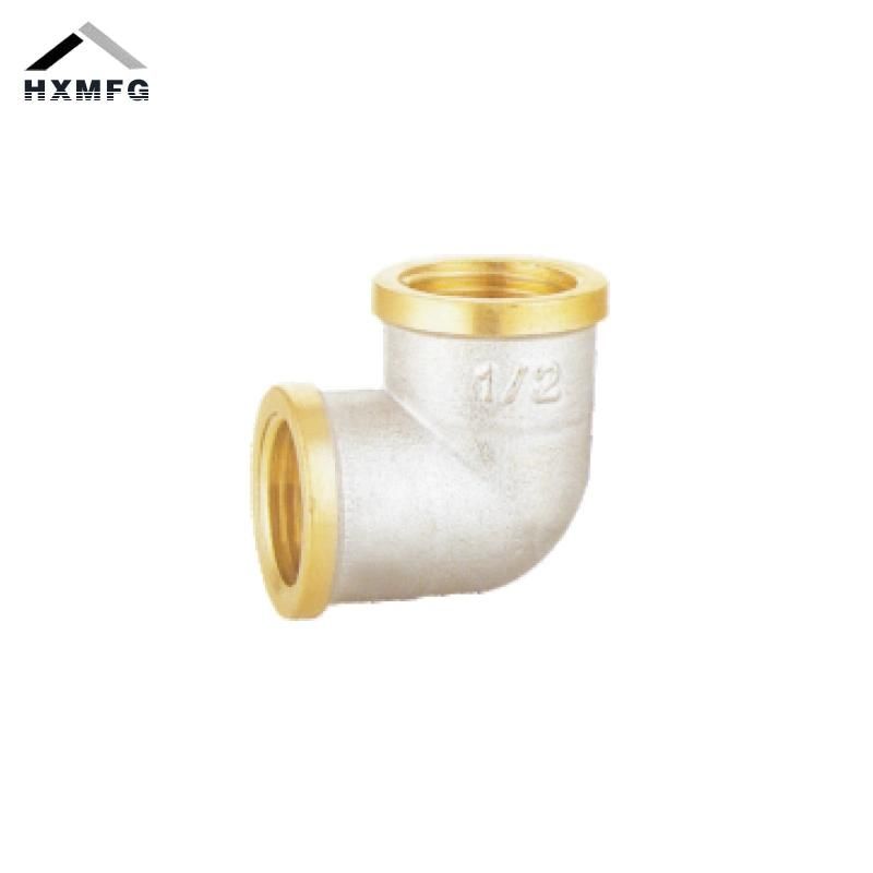 Equal Nickel Plate Female 90 Degree Brass Thread Fitting Elbow
