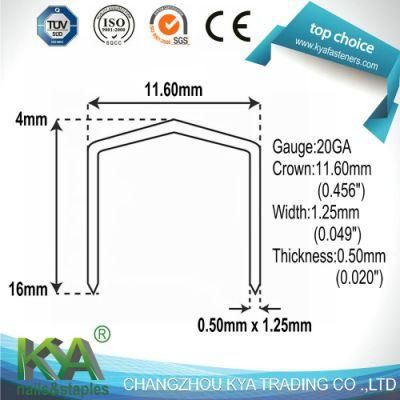 Stcr5019 Series Fine Wire Staple for Roofing and Other Industrial Fields