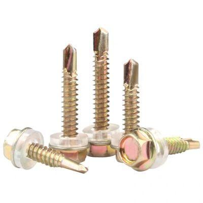 Outer Hexagonal Tip Tail Self-Tapping Nail Drill Tail Flange Surface Self Tapping Screw