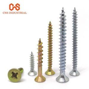 Particle Board Screws with Cross Recess Type Z, Countersunk Head Chipboard Screw DIN 7505