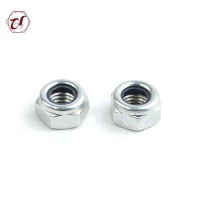 DIN985 Zinc Plated M6 Nut Hex Nylon Lock Nuts