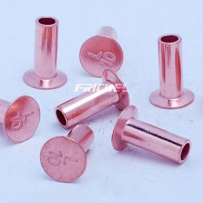 Fricwel Factory Price Flat Head Semi Tubular Brake Lining Rivet