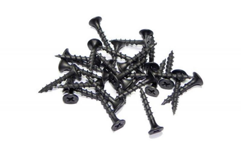 #2 Phillips Recess Black/Gray Phosphate General Purpose Drywall Screws