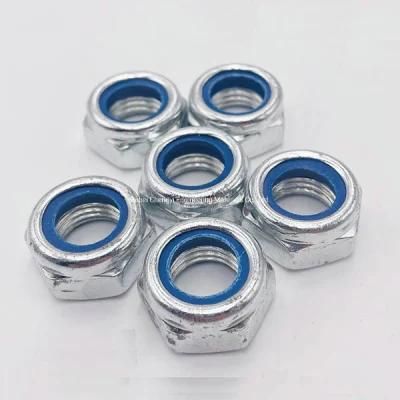 DIN 985 ANSI B18.16.3m Coarse Thread Lock Nut Zinc Plated