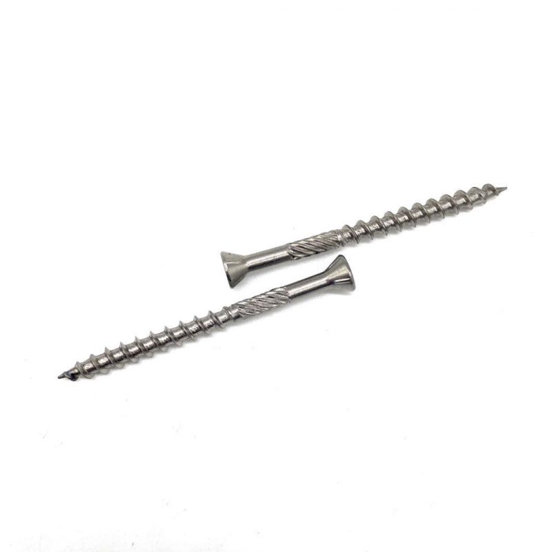 Hith Quality Stainless Steel 304 316 Csk Countersunk Flat Head Self Tapping Decking Screw
