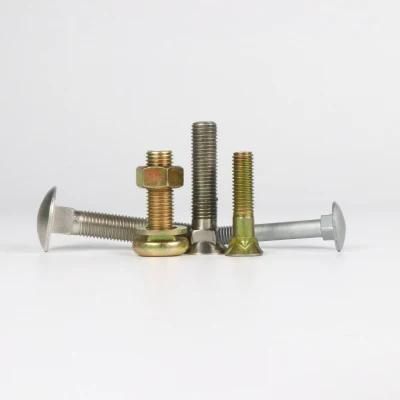 Chengyi Brand DIN 603 Fine Thread Round Head Coach Bolt M20 M10 M4 Stainless Steel Flat Head Carriage Bolt