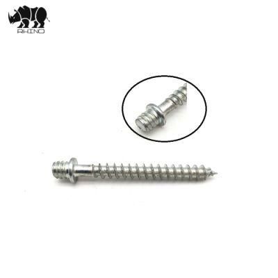 Galvanized or Plain Metal M8 Double Ended Screw Bolt for Solar System Hanger Bolt Tapping Screw