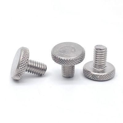 M2 M2.5 M3 M4 M5 M6 M8 Customized DIN653 Stainless Steel 304 Thumb Knurled Screws