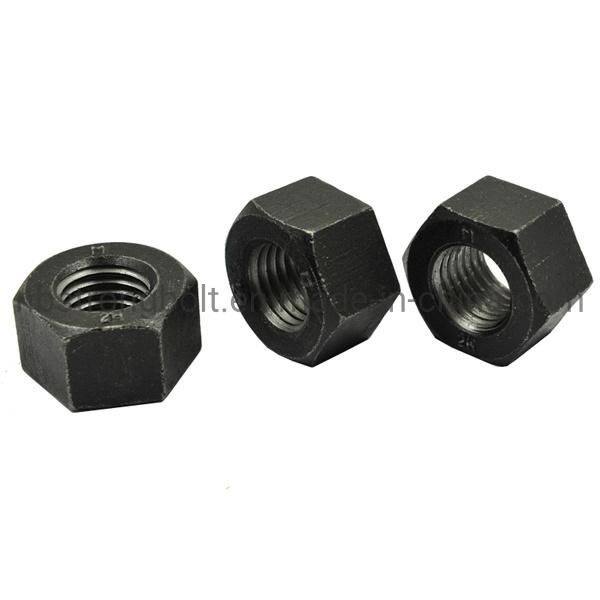 ASTM A194 Gr. 2h Heavy Hex Nut Black 2"-5