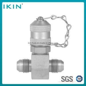 Ikin Stainless Steel Tee Hydraulic Test Coupling High Pressure Quick Couplings Hydraulic Connector Hose Fitting