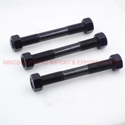 Grade 10.9 Carbon Steel Material Black Threaded Rods Stud Bolt Custom Standard