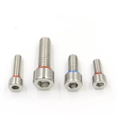 M4 Carbon Steel Hex Head Stainless Steel Screw O Ring Groove Seal Screw