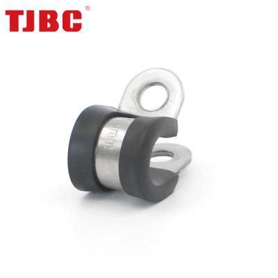 P Clip Pipe Clamp Clamp Stainless Steel EPDM Rubber Lined P Clip Fuel Pipe Hose Clamp
