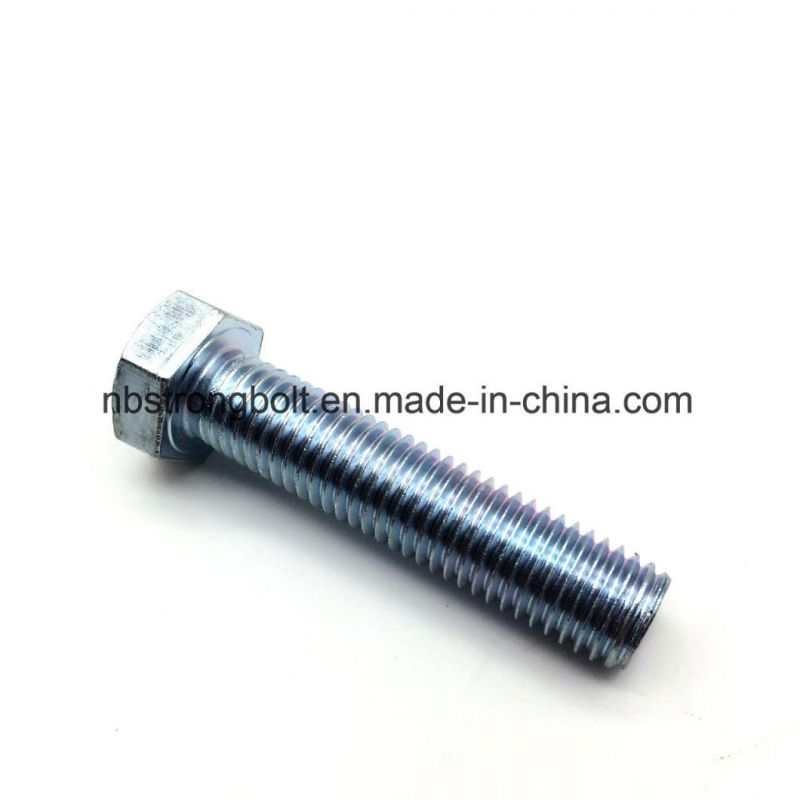 Hex Bolt, Hex Head Bolt Screw DIN933 Gr. 8.8 Zinc Plated Cr3+