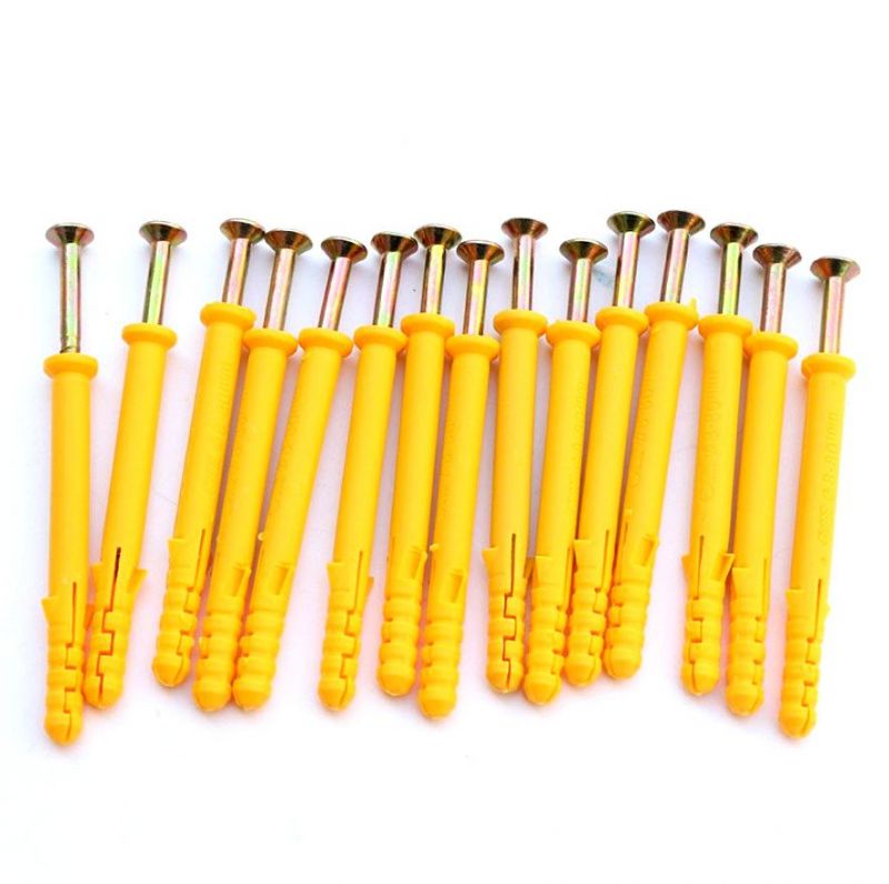 Nylon Anchor Screw Factory Yellow Plastic