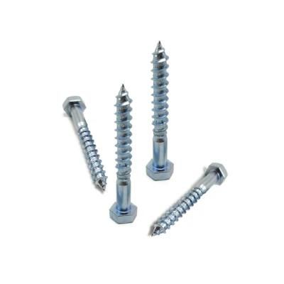 DIN571 Hex Head Lag Screw Hex Wood Screw M8X60 with Zinc Palted