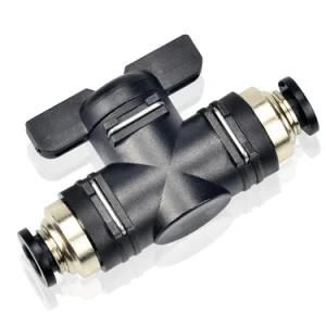 Pneumat Ball Valve Air Flow Control Valve Push to Connect Fitting