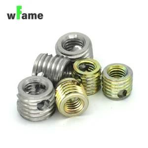303 Stainless Steel Material M2.5-M16 Self-Tapping Thread Insert for Plastic