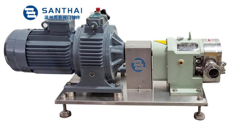 Food Grade Stainless Steel Rotor Pump Hygienic Rotary Lobe Pump Three Lobe Pump Sole Pump 100L/100 Rew