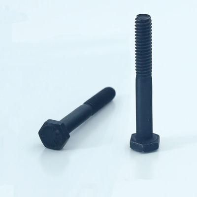 DIN931 Hex Head Bolt Hex Cap Screw Half Partial Thread Carbon Steel Black Oxide Galvanized
