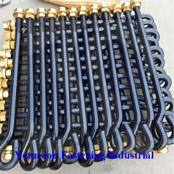 Black Color and 4.8 Grade Anchor Bolt in L, U. I, 7 and Eye Hook Styles for Construstion