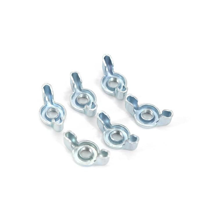 Stamping Butterfly Wing Nuts, Zinc Plated