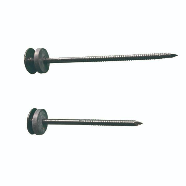 Umbrella Head Painting Ring Shank Roofing Nail with Washer