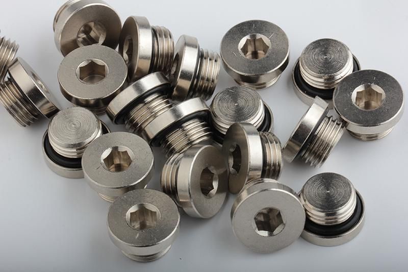 Xhnotion Pneumatic Brass Connector Male G1/8′′ Brass Stopper