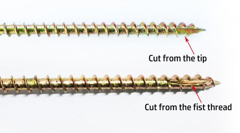 Yellow Zinc Plated Ribbed Csk Head U Thread Shank Phillips/Tx-Star/Square Drive Type 17 Point Multipurpose Wood Screw