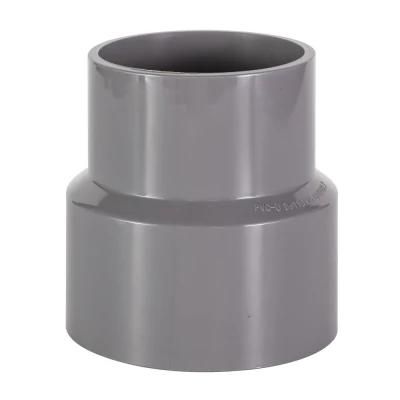 China High Quality PVC Pipe Fittings-Pn10 Standard Plastic Pipe Fitting Reducer for Water Supply