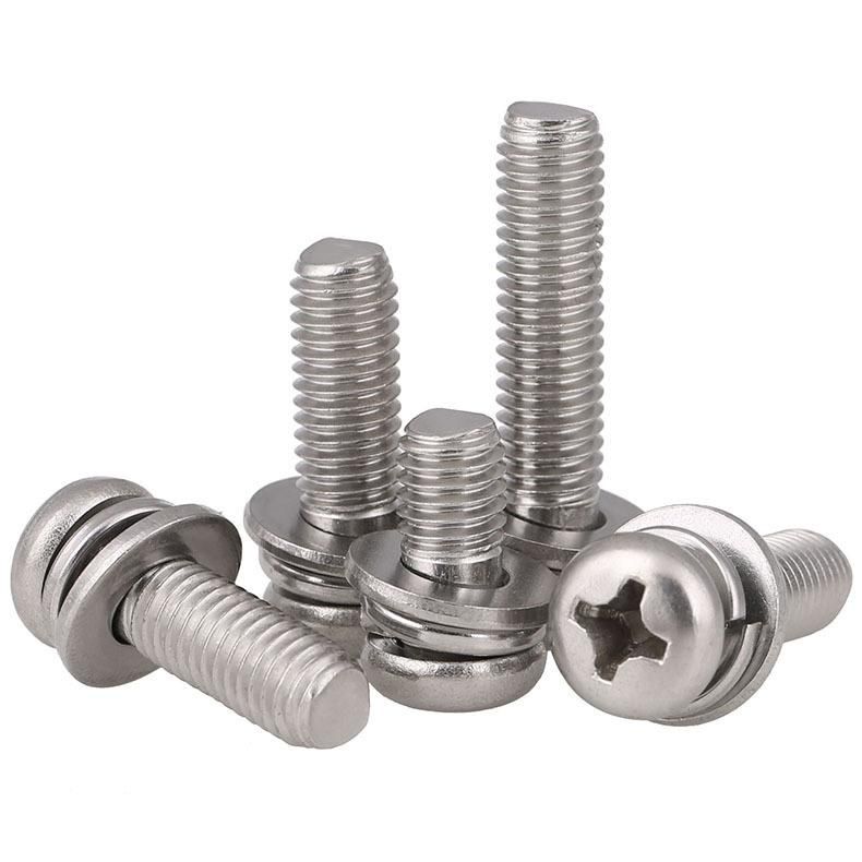 Stainless Steel Pan Head Phillips Combination Screw with Washer