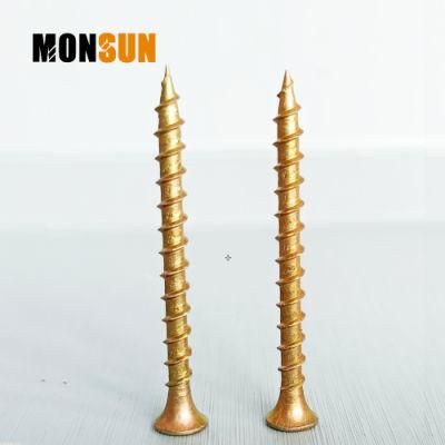 Phillips Bugle Head Yellow Zinc Plated Coarse Thread Self Tapping Wood/Drywall Screw Made in China