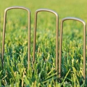 Galvanized Grass Pin U Shape Stake Nails Pin Artificial Grass Pegs