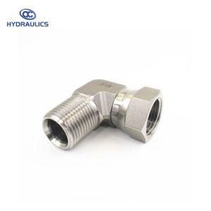 1501 Hydraulic Hose Fittings Adapters/Swivel Stainless Steel 90 Degree Hydraulic Fitting