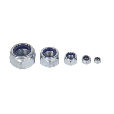 DIN985 Carbon Steel Nylon Insert Lock Nut, Hexagon Nyloc/ Nylon Nuts