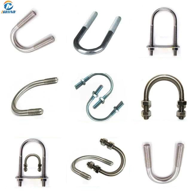Stock 18-8 Stainless Steel U Bolt (with variety type)