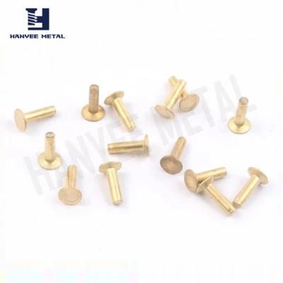 Chinese Fastener Manufacturer Accept OEM #62 #65 Brass Solid Rivet