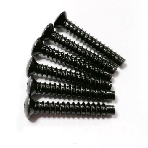 Balck Steel Self Tapping Raised Countersunk Head Pozi Oval Screws