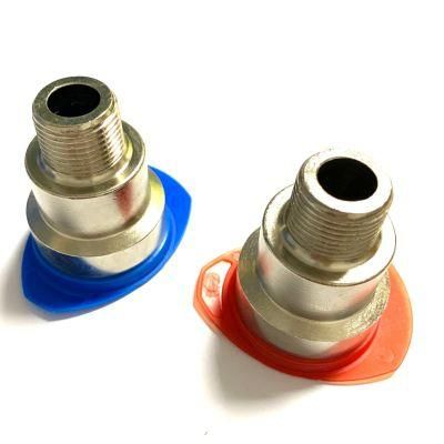 Stalubli Prl08 Brass Male Extension Hydraulic Hose Connector Fitting with Plated