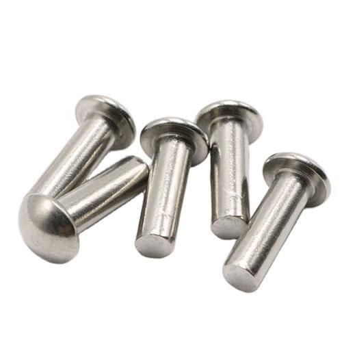 Stainless Steel Flat Head Solid Rivets Stainless Steel Round Head Knurled Shanks Solid Rivets Copper Rivet Nuts Steel Rivet Metal Rivets