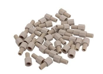 Custom Design Low Price Plastic Compression Tube Peek Fiting Engineering Plastic Peek Fitting Patrs